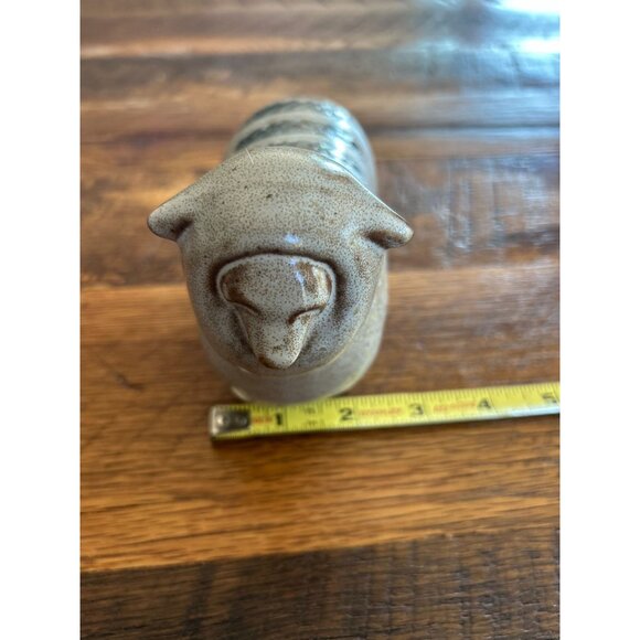 Vintage Pottery Stoneware Sheep Figurine Decorative Collectible - Picture 9 of 9